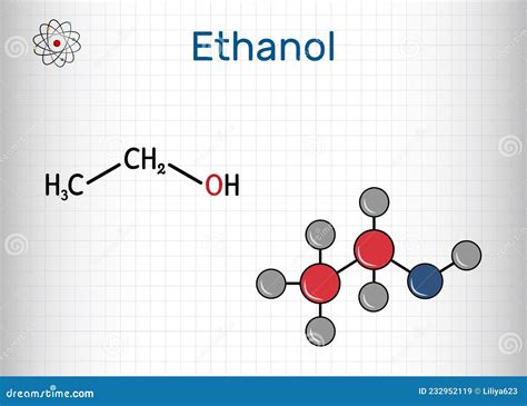 Ethanol (C2H5OH) Lewis structure, molecular .